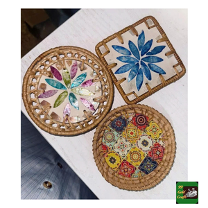 Posavasos de ratán tejido hecho en Vietnam, manteles individuales de fibra tejida ecológicos para proteger la mesa de cocina de arañazos - Product Image 4