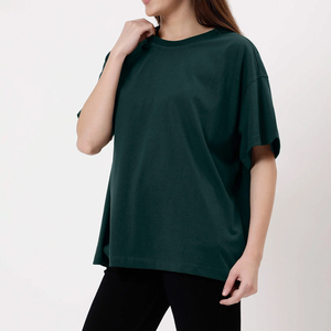 Nueva Llegada, Camiseta Casual Oversize para Mujer, Estilo Urbano, Ecológica, 100% Algodón, Transpirable, de Secado Rápido, Top de Verano con Logo - Product Image 2