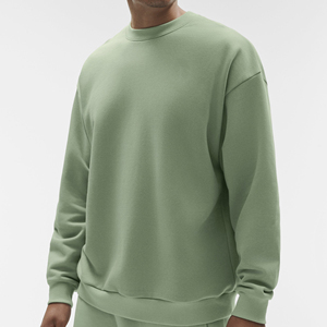 <b>Men's</b> Crew Neck Sweatshirt Plain <b>Pullover</b> Custom Logo Casual Streetwear Top - Product Image 4