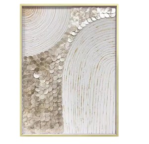 Panneau d'art en mosaïque de coquillages nacrés, peinture personnalisée, fabrication artisanale, vente en gros, pour décoration intérieure moderne et luxueuse - Product Image 4