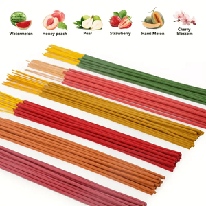 6 Bastoncini d'Incenso Aromatizzati alla Frutta 25,5cm/10,04in Aromi Ricchi Cantalupo Fragola per Aromaterapia Diffusori Portaincenso - Product Image 3