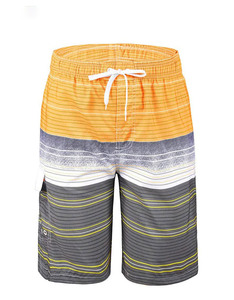 <b>Mens</b> Quick Dry Solid Cotton/Polyester Board Shorts Beach Swim <b>Trunks</b> Summer Surf Swimwear Casual Mid Drawstring Anti-Wrinkle - Product Image 1