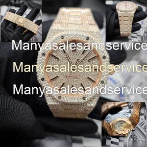 Montre Moissanite Iced Out : Luxe Hip Hop, Acier Inoxydable, Montre pour Homme, Montre Moissanite Iced Out VS1, Diamant Personnalisé - Product Image 3