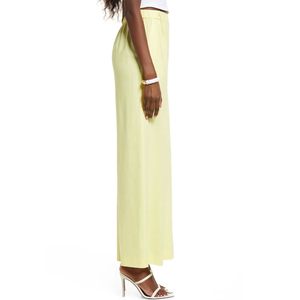 Custom <b>Women</b> <b>Summer</b> Flat Front Casual Cargo Pants Mid Waist Regular Fit Breathable Workwear OEM ODM Supplier - Product Image 4