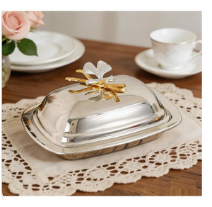 Durable <b>Silver</b> Polished Contemporary Butter Dish Custom Design Dishes Plates Newest Style Kitchen Stainless Steel - Product Image 6