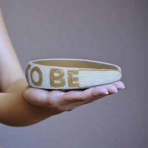 New Stylish Pearl Letter <b>Headband</b> Bride Handmade Beaded Alphabet Hairband for Women and Girl Fashion Accessories Comfortable Fit - Product Image 4