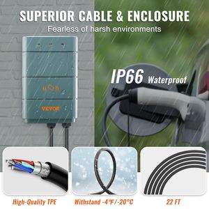 Caricatore per veicoli elettrici domestici di livello 2 NEMA6-50 a bordo della stazione di ricarica EV capacità 40A - Product Image 4