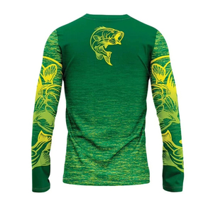 T-shirts de pêche respirants, antibactériens, coupe-vent, nouvelle qualité supérieure, logo personnalisé, UPF50, séchage rapide, manches longues, légers - Product Image 2