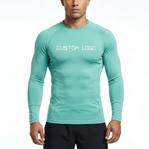 <b>Custom</b> <b>Design</b> <b>Compression</b> <b>Shirt</b> Men Slim Fit Sports Gym Wear OEM Supplier - Product Image 1