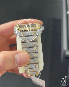 Reloj de Cuarzo con Esfera Cuadrada, Cristal y Brazalete, con Números Romanos y Fecha, Joyería de Moda - Product Image 2