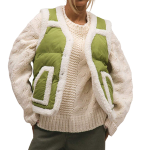 puffer vests fashion fall warm winter women clothes coat stylish fashion puffer sleeveless <b>jacket</b> women customized puffer vest - Product Image 1
