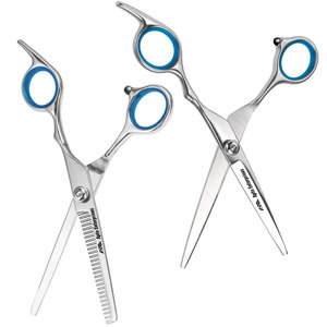 Ensemble de ciseaux professionnels en acier inoxydable pour la coupe et l'éclaircissement des cheveux, pour barbier, coiffeur et salon de beauté - Product Image 5
