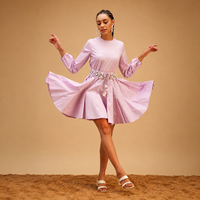 Robe lilas unie haut de gamme, mini-robe parfumée personnalisée pour femme, sans manches, style bohème, décontractée, pour soirée ou tenue de villégiature, fabricant OEM ODM