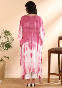 High Quality Designer Rayon <b>Kaftan</b> Tie Dyed <b>Summer</b> Daily Wear Regular Fit Sweetheart neck at Best Price by Supplier - Product Image 3