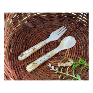 Juego de cucharas de cerámica vintage con mango largo, diseño creativo, pulido espejo, para regalos - Product Image 6