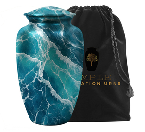 โกศบรรจุอัฐิสำหรับผู้ใหญ่ แบบอเมริกัน/ยุโรป ขนาด 220 คิวบิกอินช์ เป็นมิตรกับสิ่งแวดล้อม ทนทาน - Product Image 3