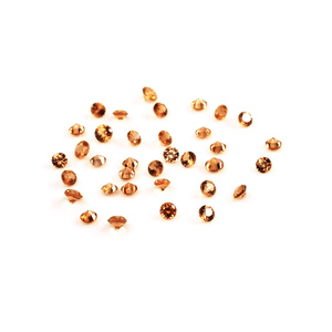 แซฟไฟร์สีส้มธรรมชาติแบบไม่ผ่านการปรับแต่ง ขนาด 1 มม. แซฟไฟร์สีส้มธรรมชาติทรงกลมเจียระไนสำหรับทำเครื่องประดับ - Product Image 1