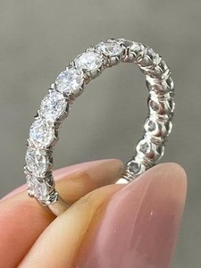 Premium 1.20 Carat Oval Lab Grown Engagement <b>Ring</b> Diamond Band Wedding <b>Ring</b> <b>Set</b> for Women 18K <b>Gold</b> Plated IGI Certified Luxury - Product Image 5