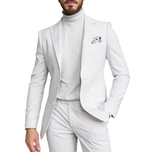 Traje de tres piezas refinado y moderno, confeccionado a medida para hombre, adecuado para eventos formales, uso en la oficina y reuniones profesionales. - Product Image 3