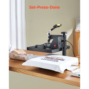 2-in-1 15x15in DIY Sublimation Print Transfer Heat <b>Press</b> Machine Model D0100X3I3A2 for <b>T</b>-<b>shirts</b> and Caps - Product Image 6