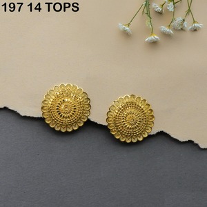 Boucles d'oreilles à la mode de luxe fleur plaqué or de haute qualité beaux yeux africains boucles d'oreilles ornement éthiopien pour les femmes - Product Image 4