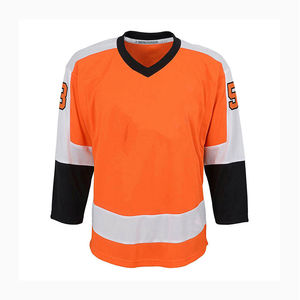 Maillot de hockey sur glace unisexe personnalisé de haute qualité, vêtements de sport pour équipe, nouveau design, best-seller, service OEM disponible, 100% polyester - Product Image 6