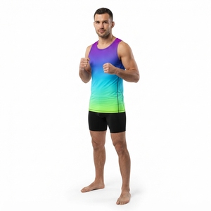 Camiseta Deportiva Sublimada Personalizada para MMA, Sin Mangas, para Entrenamiento, Gimnasio, Fitness, Rendimiento Atlético - Product Image 5