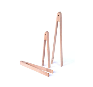 Pinces à salade en bois de qualité supérieure, logo personnalisé, nouveau design artisanal, pinces de service en bois, meilleur prix - Product Image 3