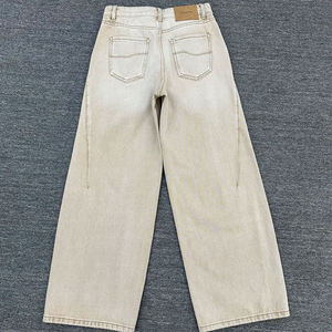 Vintage Streetstyle Baggy <b>Jeans</b> for Men Stonewashed Denim Pants High Y2K Hip Hop Style Pure Washed Casual Wear - Product Image 6