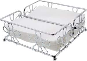 Boîte à mouchoirs artisanale écologique et durable, couvercle carré, distributeur en métal argenté, design moderne, décoration de bureau et de salle de bain - Product Image 2