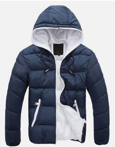 <b>Men</b> Winter Hooded Bubble <b>Jacket</b> Waterproof Quick Dry Breathable Lightweight <b>Warm</b> Quilted Casual Full Zip Regular Fit Outdoor - Product Image 3