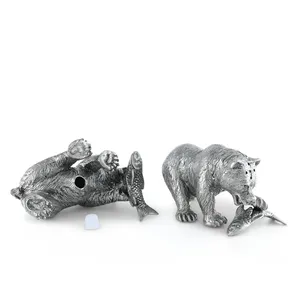 Premium Handmade <b>Silver</b>-Plated Full 3D Casting Iron Sculpture Modern Accent Sophisticated Home Interior Decor Worldwide Creative - Product Image 1