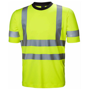 T-shirts de sécurité haute visibilité en coton de haute qualité avec impression personnalisée et bande réfléchissante pour le travail et la construction - Product Image 5
