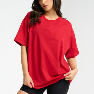 Camisetas de Algodón para Mujer de Alta Calidad, Gruesas, Lisas, Extra Grandes, con Estampado y Bordado Personalizados, 100% Algodón - Product Image 1