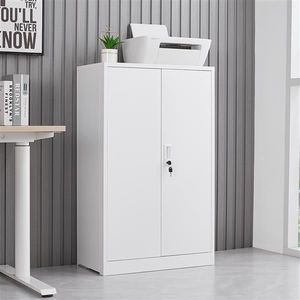 Adjustable Shelf Metal <b>Storage</b> Cabinet with Locking Doors Folding Filing <b>Storage</b> <b>Locker</b> File Cabinets - Product Image 2