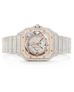 Factory Direct Full Moissanite Diamond Watch Men Luxury VVS Stone <b>Automatic</b> Wristwatch - Product Image 1