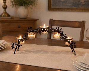 Elegante Candelabro de Hierro con Tres Velas, Decoración para el Hogar y Bodas, Juego de Portavelas Único M.F. EXPORTACIONES INTERNACIONALES - Product Image 4