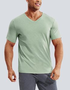 T-shirt décontracté pour homme en coton/élasthanne noir, coupe classique, tricoté sur le devant, respirant, écologique, séchage rapide, manches courtes, col rond - Product Image 3