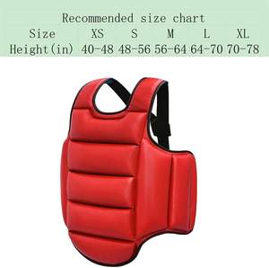 Protège-poitrine de combat en cuir PU de haute qualité avec logo personnalisé, ajustable pour l'entraînement et le sparring de Taekwondo et la boxe - Product Image 3