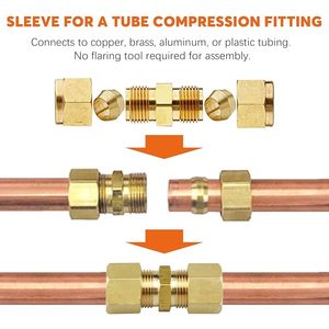 Vente directe usine – Manchon de compression en laiton de haute qualité, joint d'étanchéité 4mm 6mm, modèle PB-4, raccord mâle, construction forgée - Product Image 6