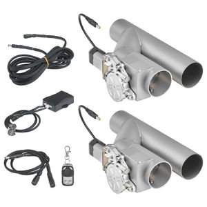 Kit Universale di Scarico in Acciaio Inox da 2.5 Pollici con Telecomando (2 Pezzi) - Product Image 1