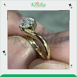 Anillos de compromiso de diamantes 100% naturales y cultivados en laboratorio, los más vendidos, disponibles en color blanco DEF, de fabricante indio certificado. - Product Image 2