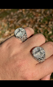 New 925 <b>Silver</b> 9K/10K/14K/18K Gold <b>Ring</b> Moissanite Diamond <b>Cross</b> <b>Ring</b> Fashion Jewelry Engagement <b>Ring</b> For Unisex - Product Image 3