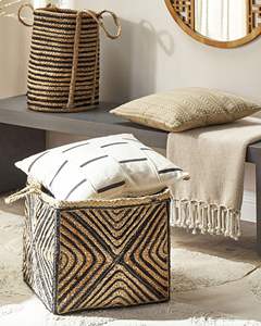 Decorative Jute <b>Storage</b> Bins – Handmade Rustic Natural Fiber <b>Storage</b> <b>Basket</b> for Home Organization - Product Image 6