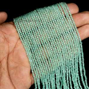 Cuentas Redondas Microfacetadas de Apatita Natural de 2MM, Cuentas Sueltas de Piedras Preciosas, Precio al por Mayor, a Granel, para Fabricación de Joyas, Suministros de 13 Pulgadas - Product Image 5