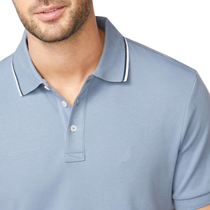 Nuevo Diseño de Camiseta Polo para Hombre, Elegante y Cómoda, Estilo Urbano, Cuello Redondo, Algodón, Tallas Grandes - Product Image 3