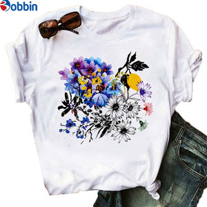 Camiseta de Alta Calidad Premium Plus Size con Estampado Floral para el Día de San Valentín, Camiseta Vintage Extra Grande para Mujer - Product Image 6