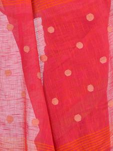 Sari de Algodón Tejido a Mano Tradicional Premium para Mujer, Elegante, Étnico, para Fiestas, Festivales y Bodas, con Blusa sin Coser - Product Image 4
