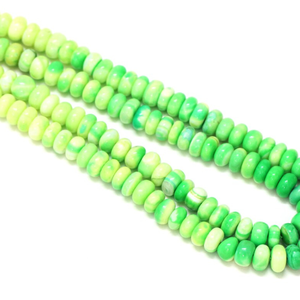 Magnifiques perles rondes lisses de couleur jaune-vert, 8-10 mm, perles d'opale jaune-vert lisses, qualité AAA. - Product Image 5