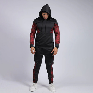 Conjunto de Sudadera con Capucha Negra para Hombre con Logotipo Frontal, 100% Algodón, Secado Rápido y Transpirable - Product Image 6